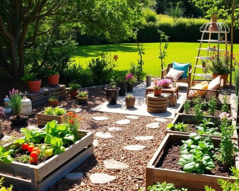 Wie gestaltet man einen Garten mit wenig Budget?