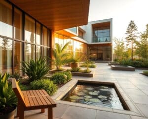 Wie gestaltet man einen modernen Innenhof?