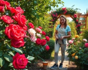 Wie pflegt man Rosen im Garten?