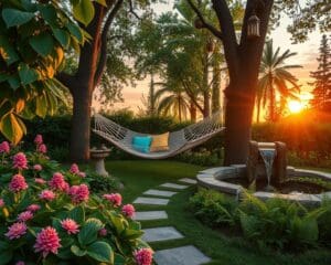 Wie verwandelt man den Garten in eine Ruhezone?