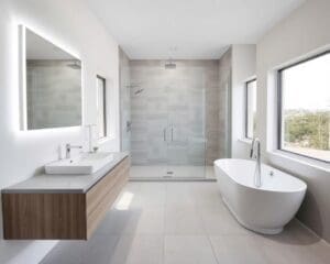 Badezimmer modern praktisch