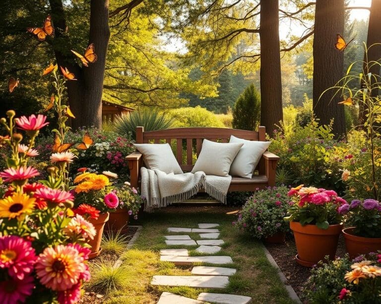 Garten gemütlich gestalten