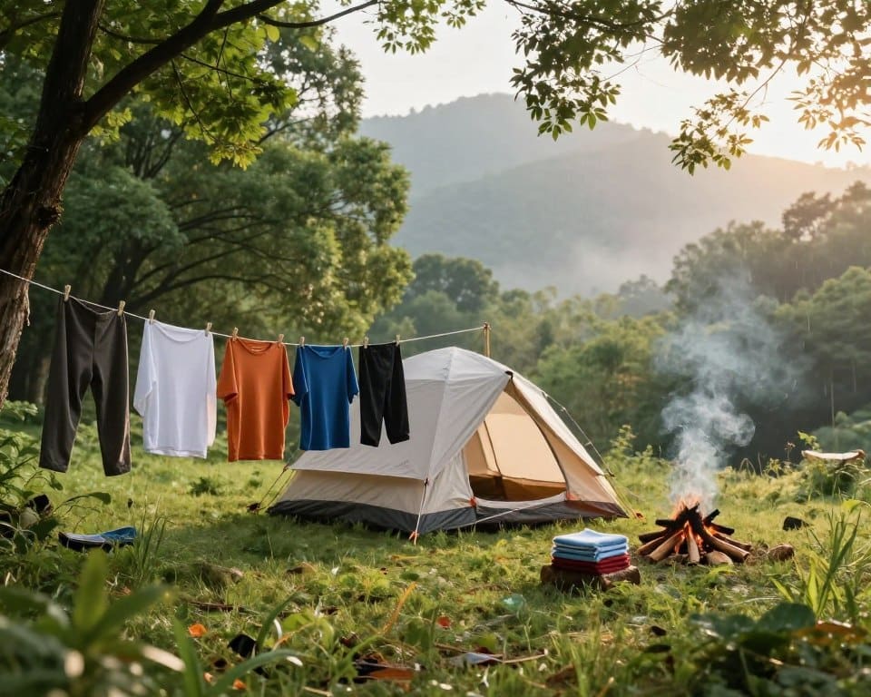 Kleidung beim Camping